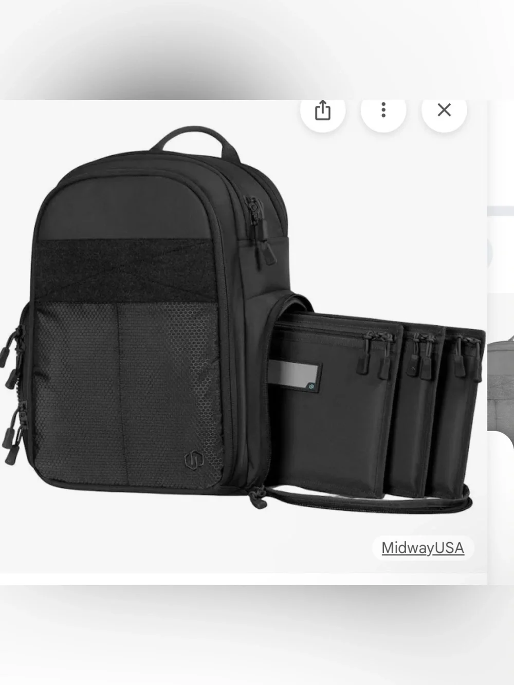 Tactical Black Men's Organizer Backpack - Unknown Brand - Picture 1 of 1